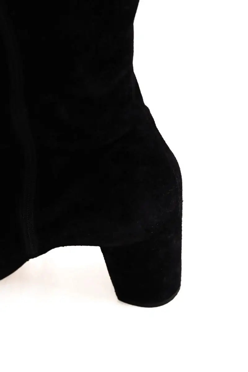 Bottes Sézane Noir en Daim