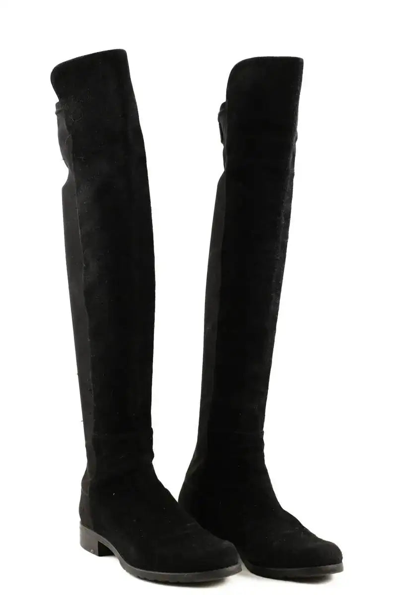 Bottes Stuart Weitzman Noir en Daim