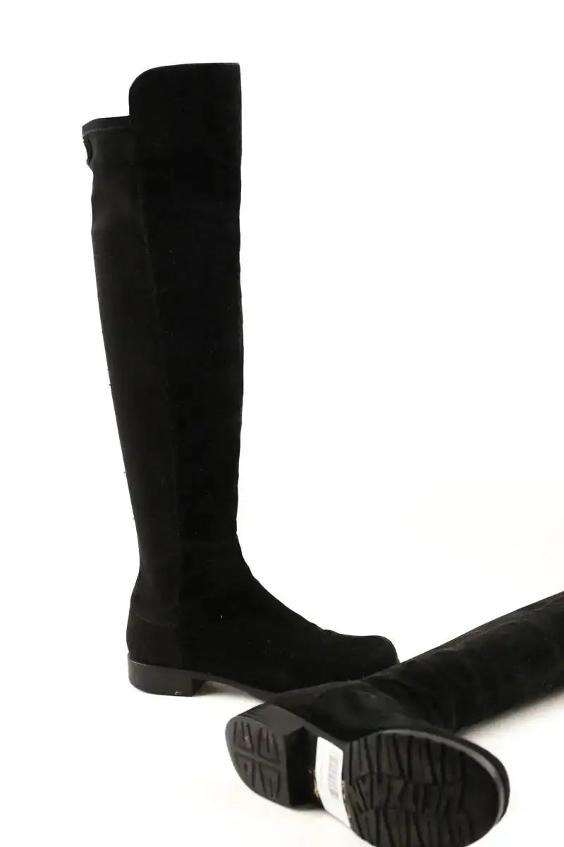 Bottes Stuart Weitzman Noir en Daim