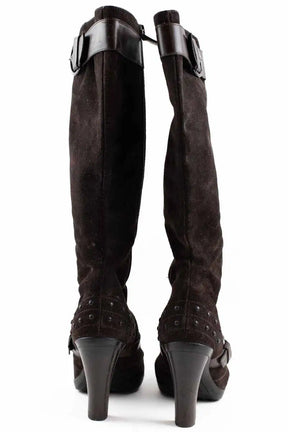 Bottes Tod's Marron en Daim