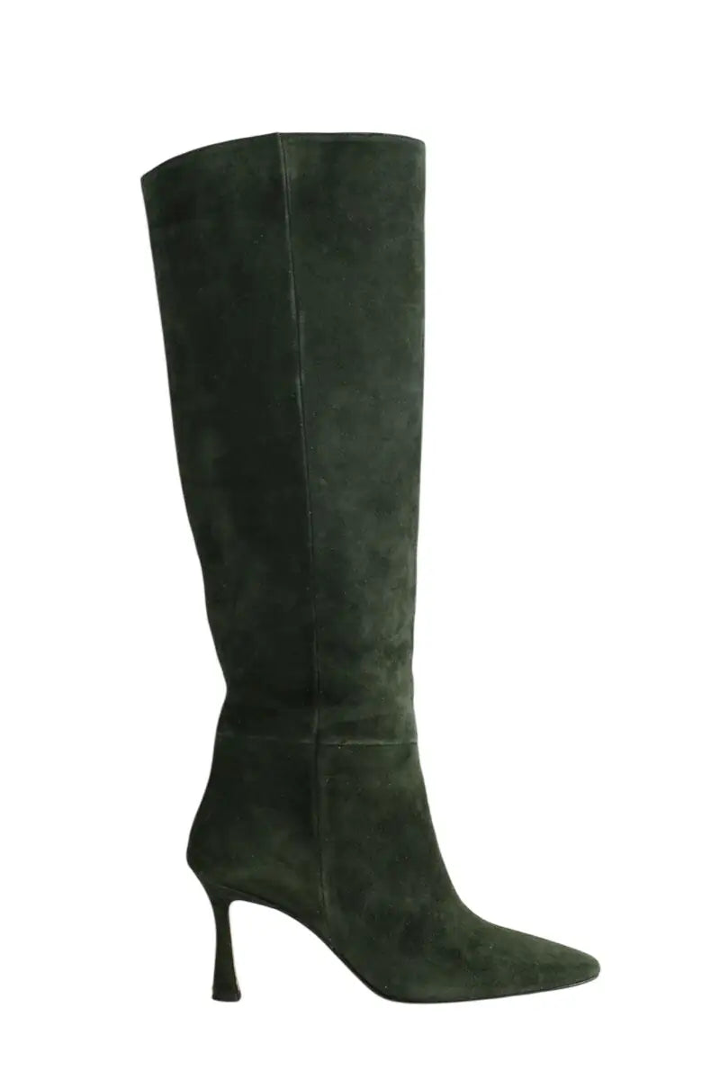 Bottes Venise Collection Vert en Daim, taille 39 - Seconde Main