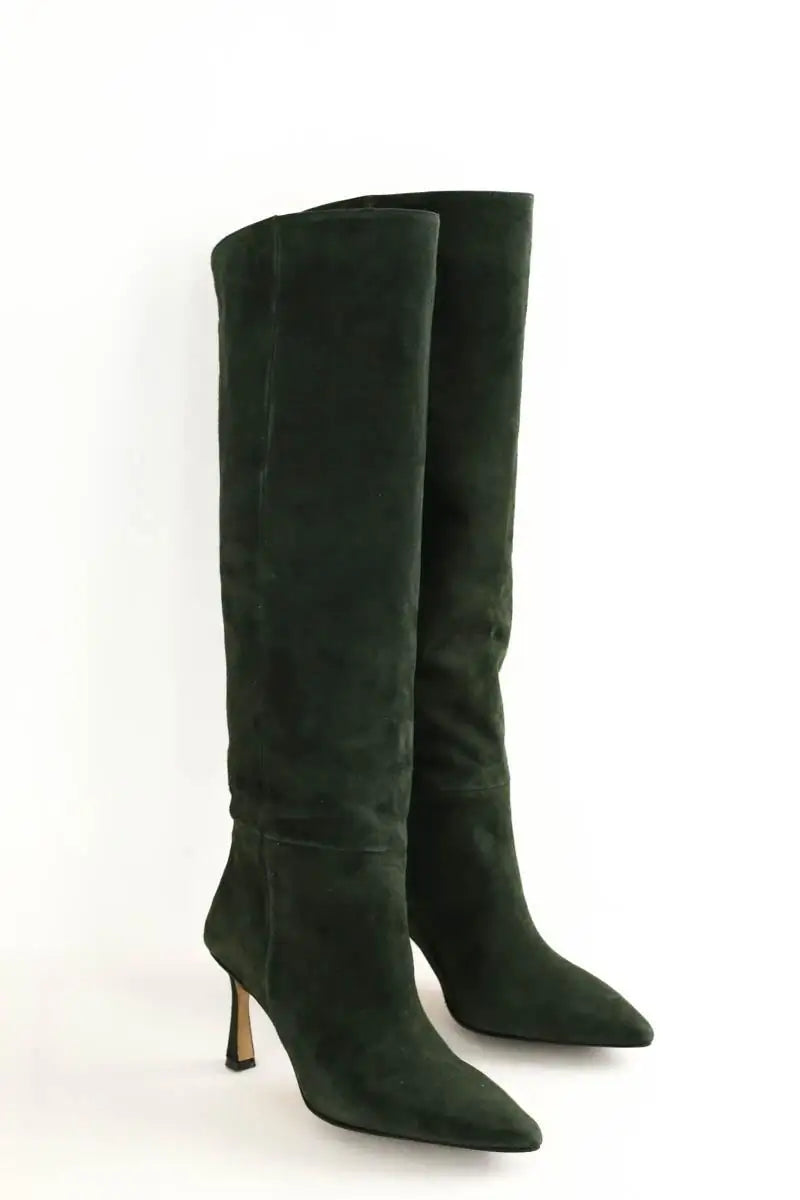 Bottes Venise Collection Vert en Daim