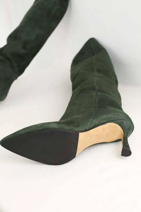 Bottes Venise Collection Vert en Daim