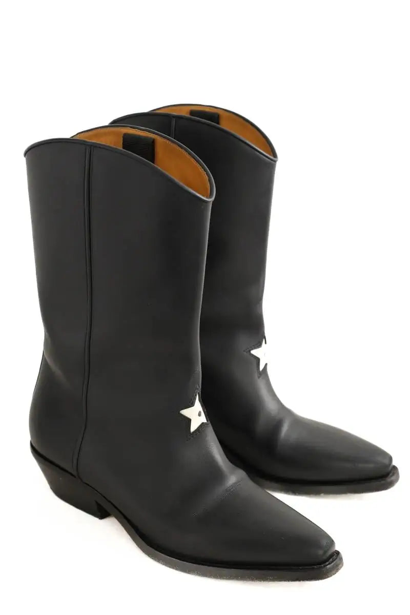 Bottes western Dior Noir en Cuir