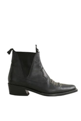 Bottes western Free Lance Noir en Cuir, taille 38 - Seconde Main