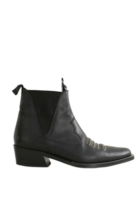 Bottes western Free Lance Noir en Cuir, taille 38 - Seconde Main