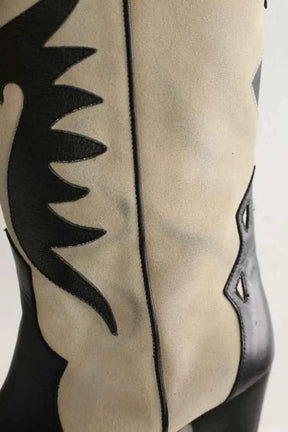 Bottes western Toral Blanc en Cuir