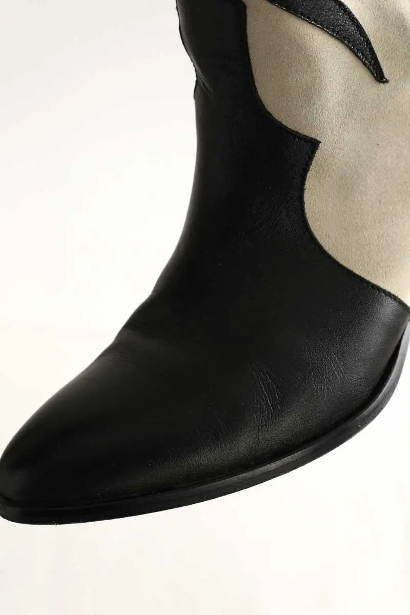 Bottes western Toral Blanc en Cuir