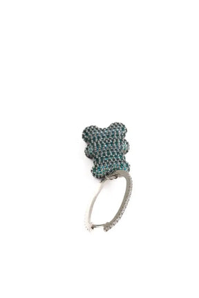 Boucles d'oreilles APM Monaco Bleu en Argent