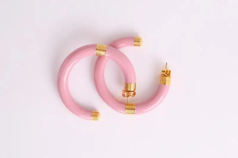 Boucles d'oreilles Aurélie Bidermann boucles d'oreilles octobre rose d'Aurélie Bidermann Rose en Céramique