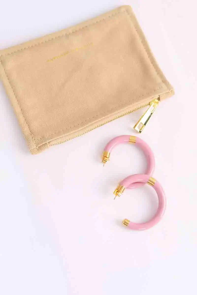 Boucles d'oreilles Aurélie Bidermann boucles d'oreilles octobre rose d'Aurélie Bidermann Rose en Céramique