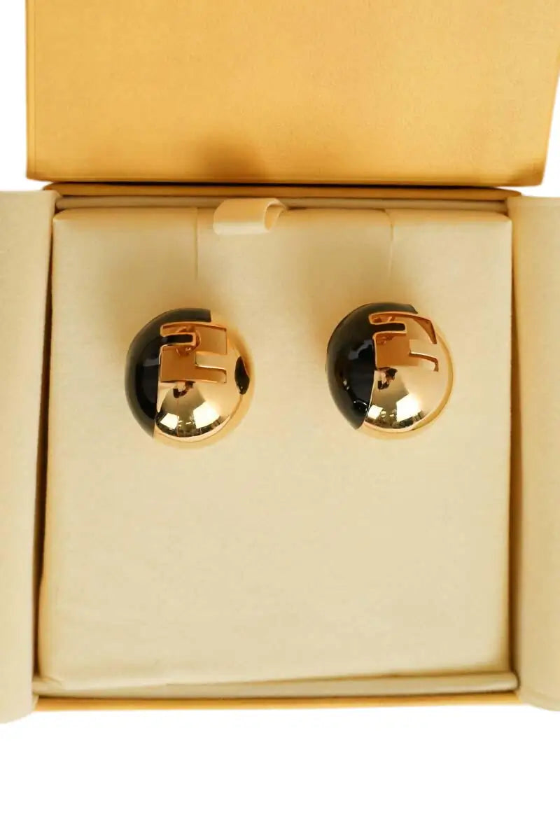 Boucles d'oreilles Fendi Doré en Métal - Seconde Main
