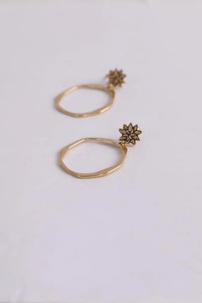 Boucles d'oreilles Les Georgettes Doré en Métal
