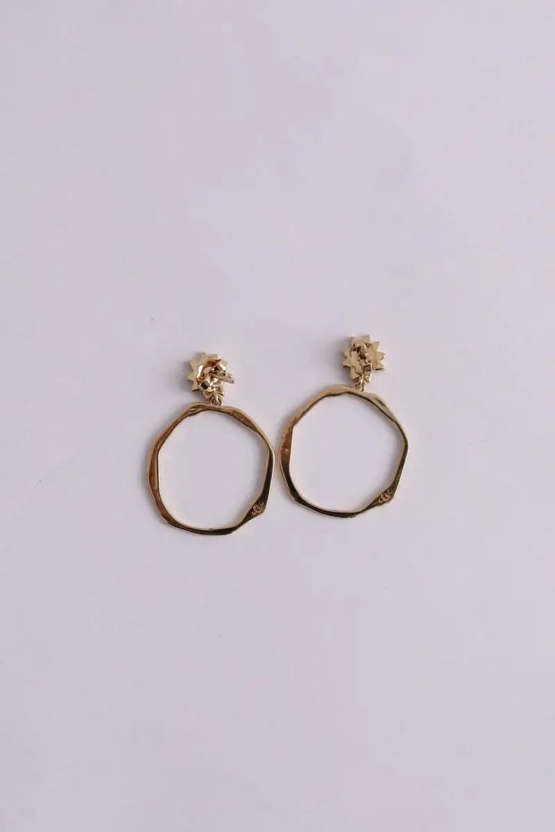 Boucles d'oreilles Les Georgettes Doré en Métal