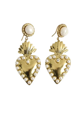 Boucles d'oreilles Lova Doré en Métal - Seconde Main
