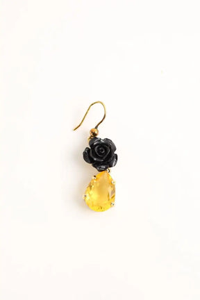 Boucles d'oreilles Prada Jaune en Cristal