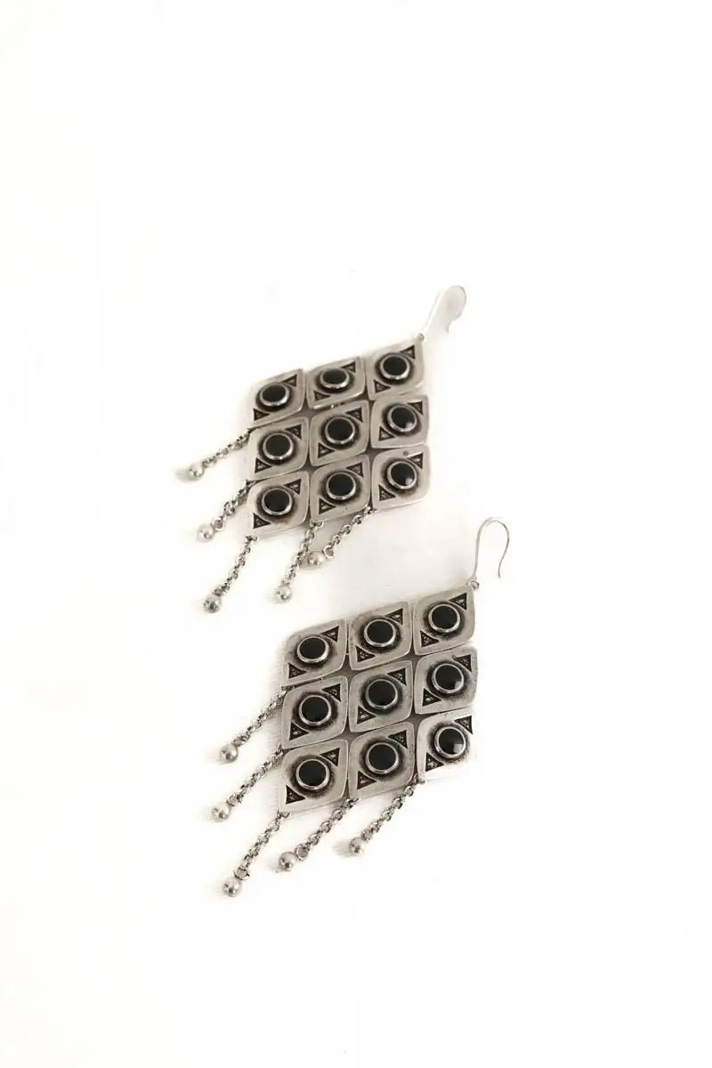 Boucles d'oreilles Saint Laurent Argent en Métal