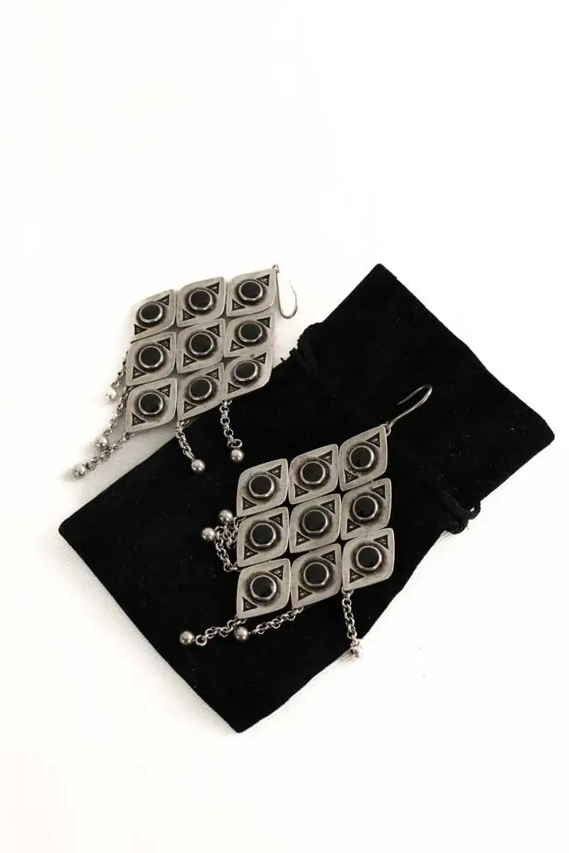 Boucles d'oreilles Saint Laurent Argent en Métal