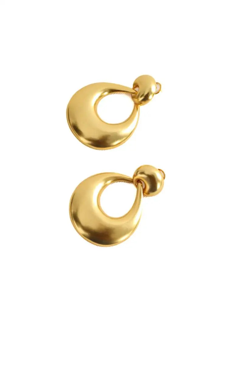 Boucles d'oreilles Saint Laurent Doré en Métal