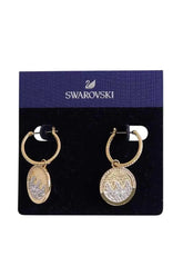 Boucles d'oreilles Swarovski Doré en Cristal - Seconde Main