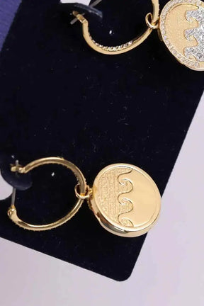 Boucles d'oreilles Swarovski Doré en Cristal