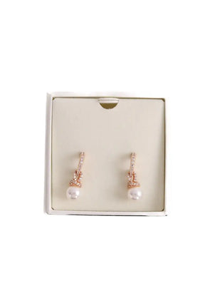 Boucles d'oreilles Swarovski pendants d'oreilles originally Rose en Plaqué or - Seconde Main