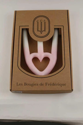 Bougie Les Bougies de Frédérique Cœur Rose en 