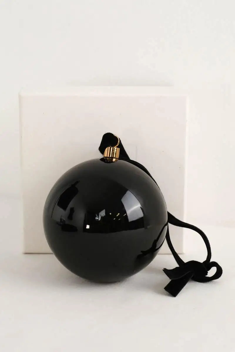 Boule de noël Saint Laurent Cassandre Noir en 