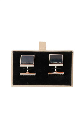Bouton de manchette Burberry Marine en Argent - Seconde Main