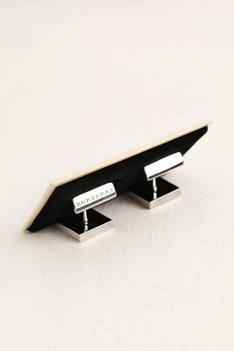 Bouton de manchette Burberry Marine en Argent