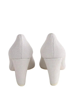 Talons Max Mara Blanc en Cuir