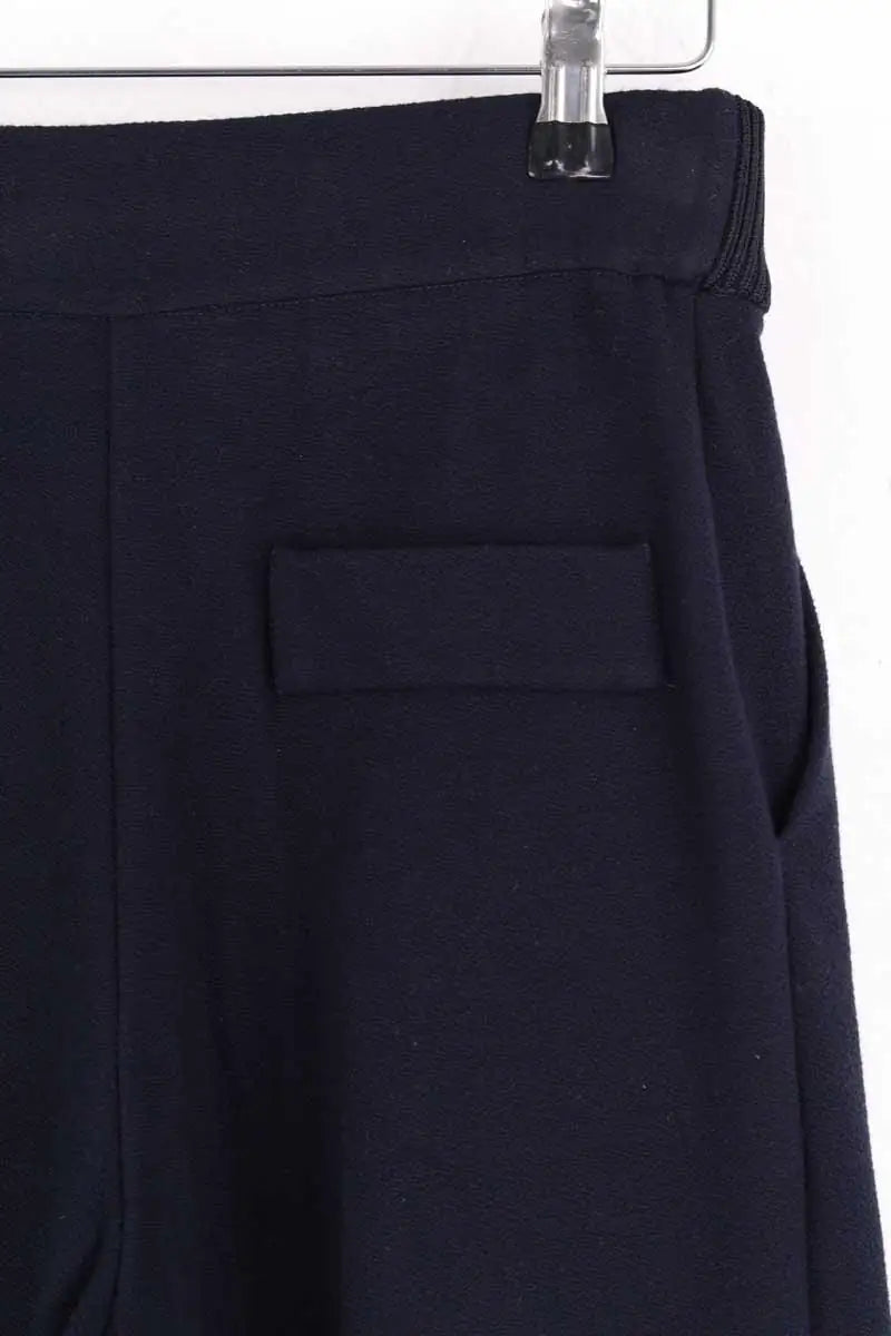 Pantalon large Emporio Armani Marine en Viscose
