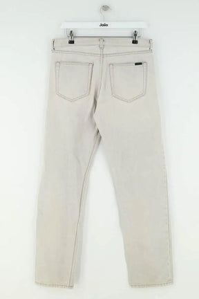 Jean droit Saint Laurent Gris en Coton