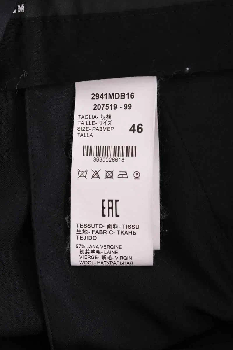 Bermuda MSGM Noir en Laine