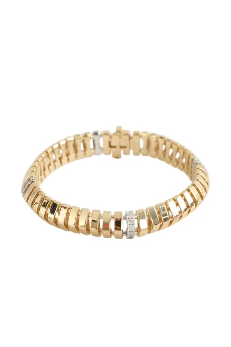 Bracelet APM Monaco Rayon de soleil Doré en Plaqué or - Seconde Main