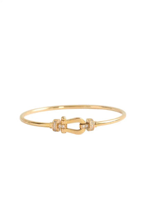 Bracelet avec cable acier FRED Jaune en Or jaune - Seconde Main