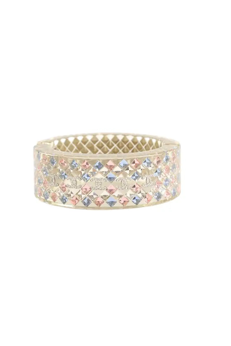Bracelet Chanel CC Multicolore en Tissu - Seconde Main