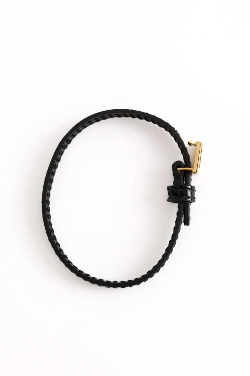 Bracelet Gucci Noir en Cuir