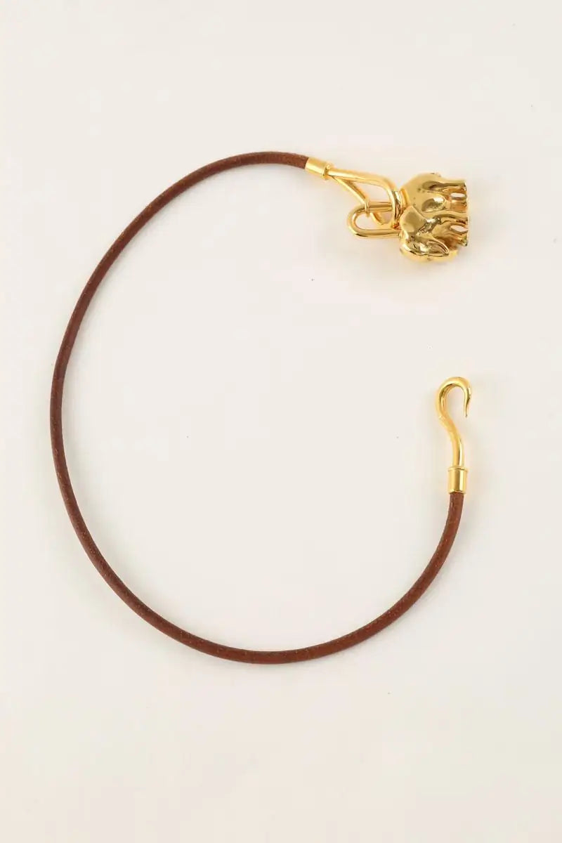 Bracelet Hermès Marron en Cuir