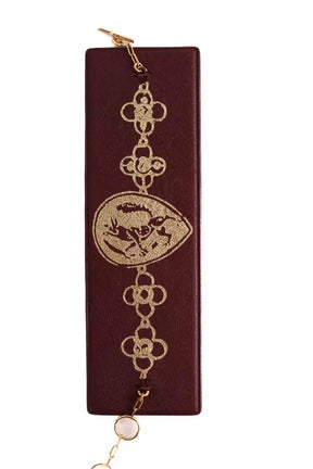 Bracelet Lanvin Bordeaux en Cuir