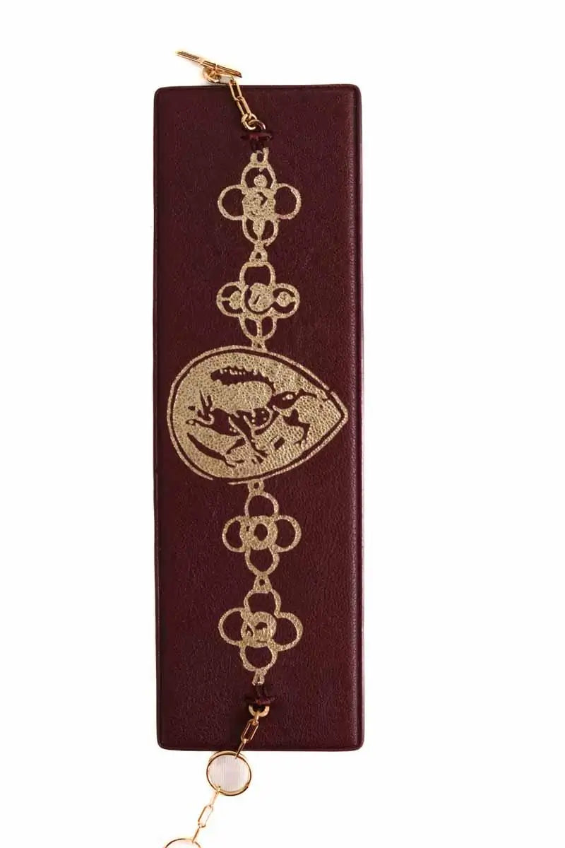 Bracelet Lanvin Bordeaux en Cuir