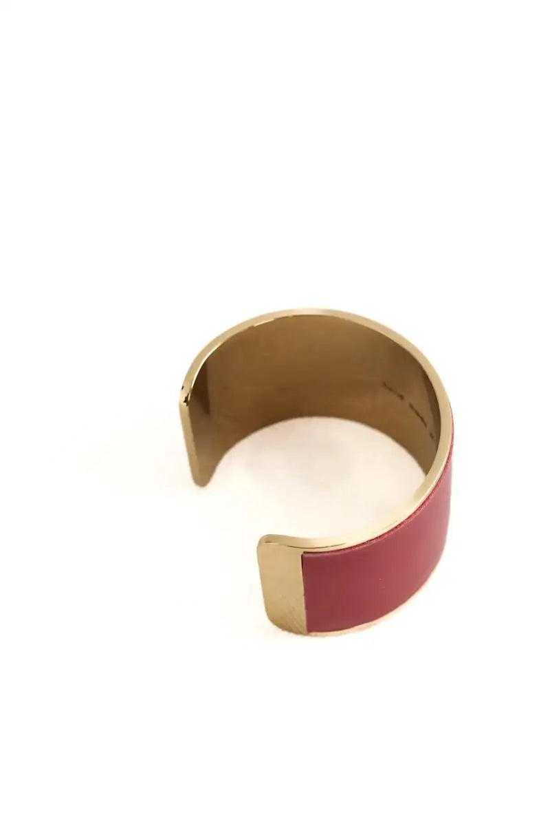 Bracelet Manolo Blahnik Bordeaux en Métal