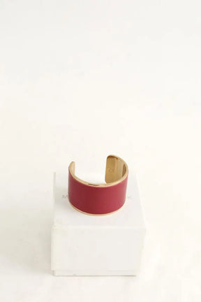 Bracelet Manolo Blahnik Bordeaux en Métal