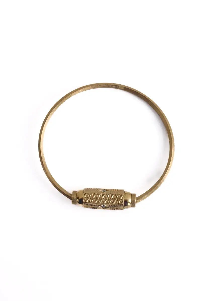 Bracelet Marie Lichtenberg Baby locket twist Jaune en Or jaune
