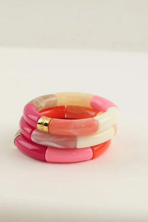 Bracelet Parabaya Rose en Plastique