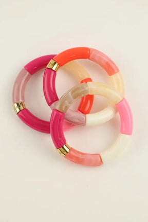 Bracelet Parabaya Rose en Plastique