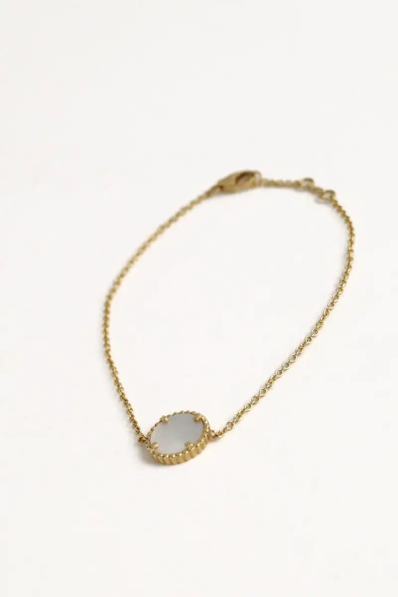 Bracelet Poinçon 22 Nuance Doré en Or jaune