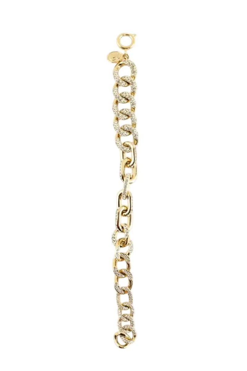 Bracelet Swarovski Dextera Doré en Métal - Seconde Main