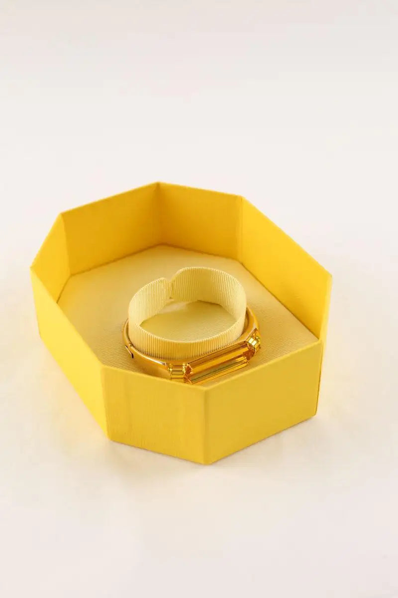 Bracelet Swarovski Lucent bangle Jaune en Cristal