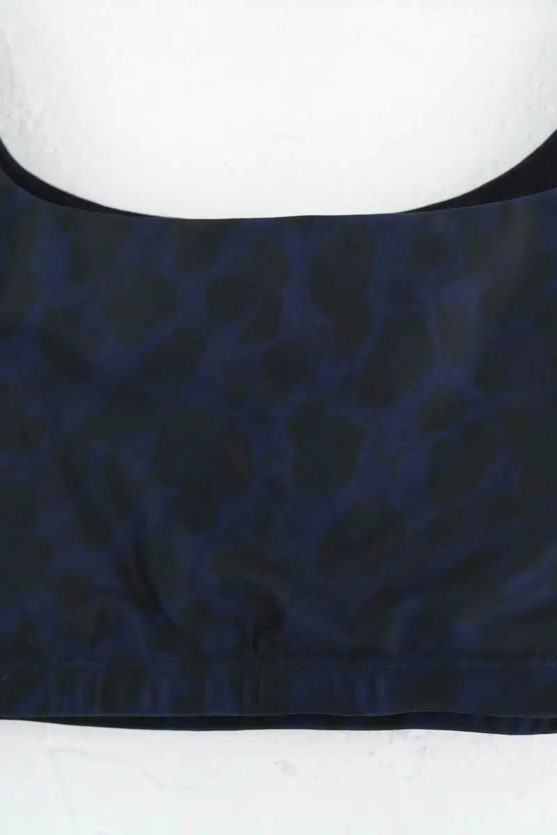 Brassière Luz Alex imprimé léopard bleu marine et noir Bleu en Polyamide